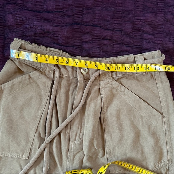 Free People Dark Khaki Trousers with Cord Belt Size XL - Picture 9 of 12